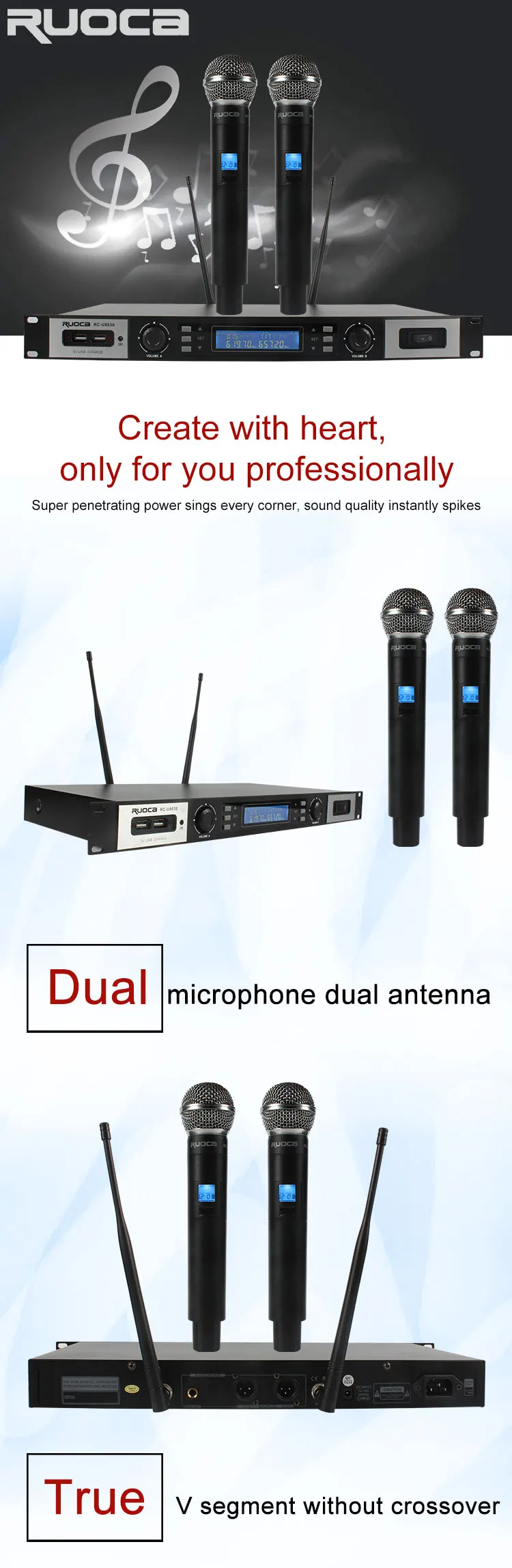 high quality wireless condenser microphone