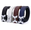 Custom Trend Wholesale Smooth Buckle Indian Non/PU Leather Mens Cheap Belt