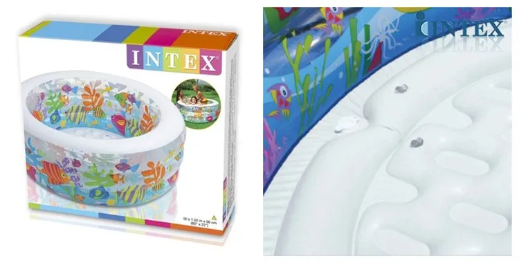 Intex 58480 Inflatable Aquarium Swimming Pool - Buy Aquarium Pool,Intex ...