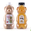 Food Grade Pet Plastic Fruit Juice Cold Drinking Water Bottle Bear Shape 16OZ Juice Bottle