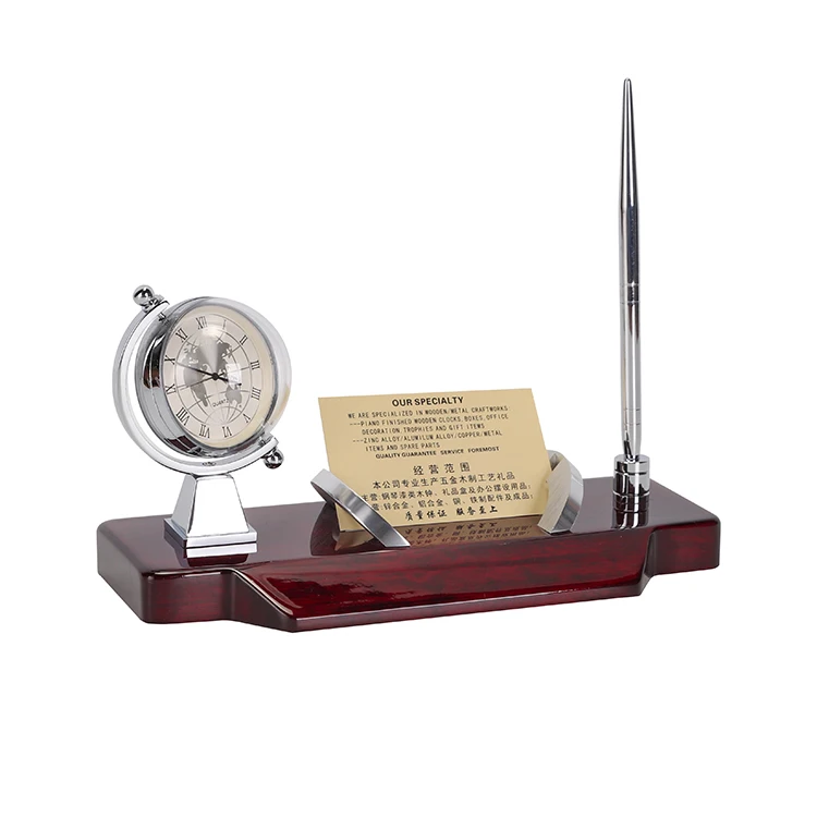 Multi-functional Desk Clocks with Pen and Name Card Holder for Offical use and Business Gifts