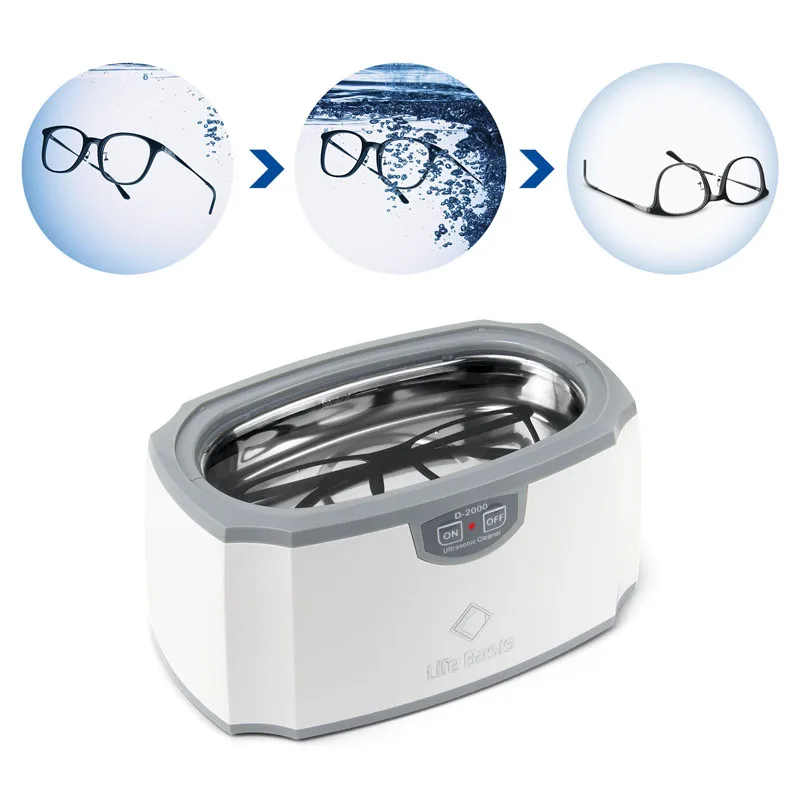 Small portable denture jewelry powerful ultrasonic cleaner