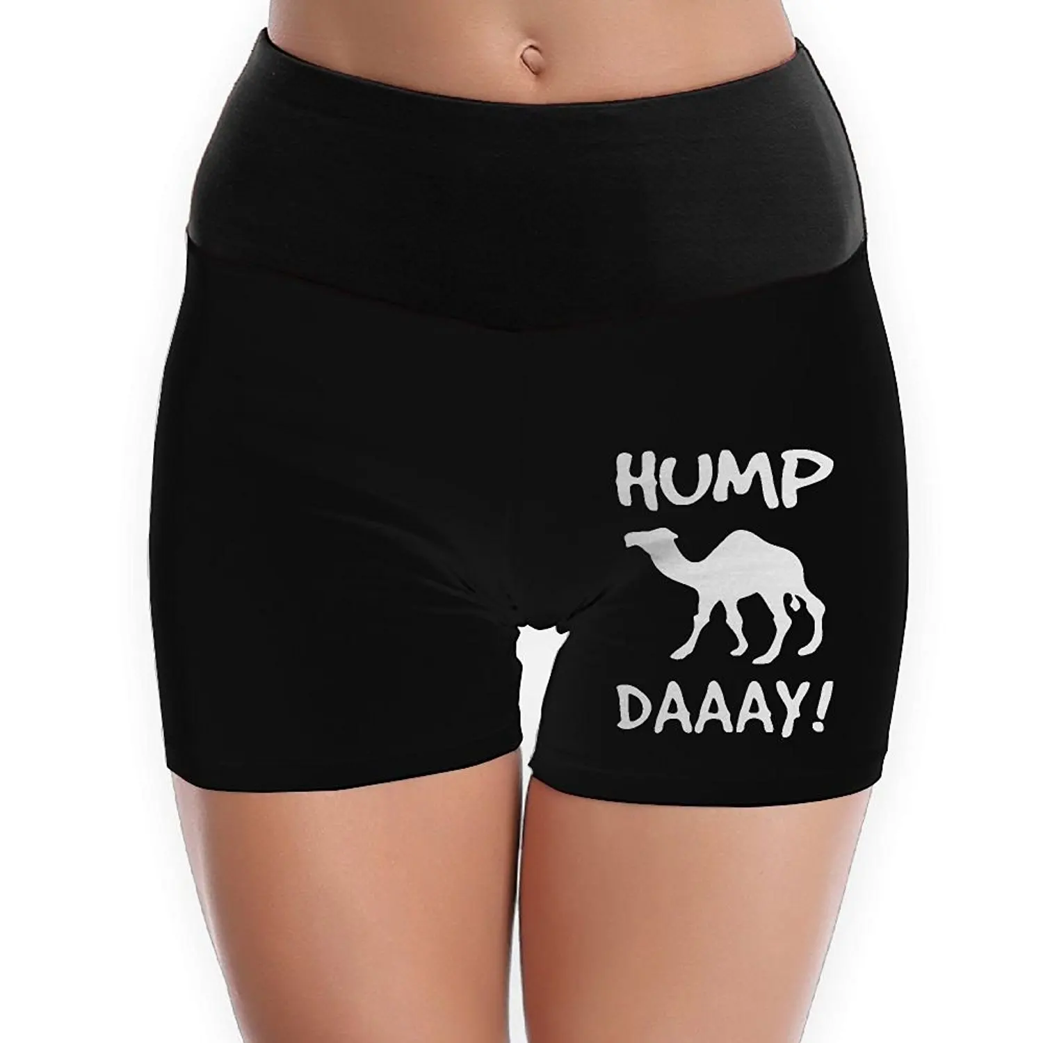 high waisted yoga booty shorts