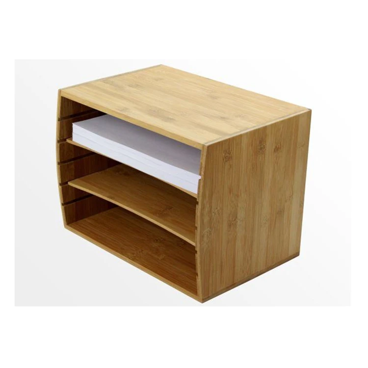 Bamboo Desktop File Sorter A4 Document Organizer Storage Buy Bamboo
