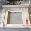 Beige Color Customized Marble Fireplace Home Decoration russia villa design for winter keep warm