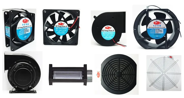 QFDJ 120x120x38 120mm low noise 12V 24V 48v DC cooler fan  