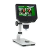 600X 4.3" LCD Screen Display 3.6 MP HD Screen Metal Bracket Video Record Microscope Camera for Mobile Phone PCB Repair Education