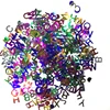 2019 Mixed A to Z English Letter Loose Sequins Multicolor For Crafts