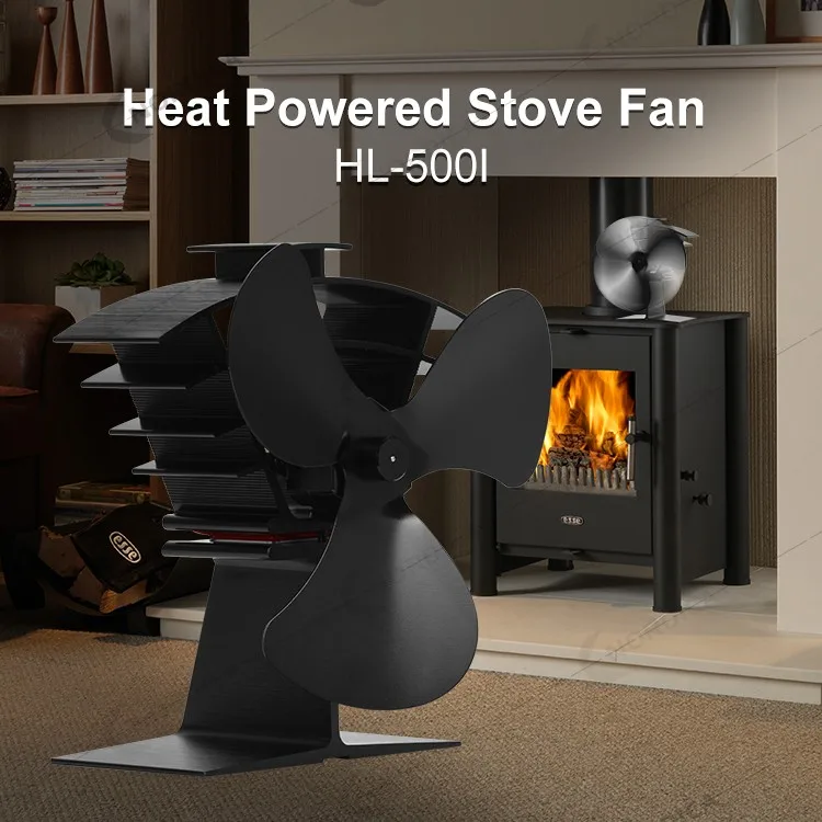 Fireplace Accessories Eco Heat Powered Stove Fan Of 3 Blades - Buy ...