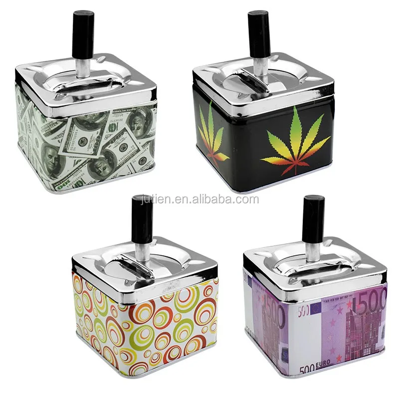 Wholesale Custom Spinning Cigar Ashtray Cheap Price Cigarette Ashtray Fashion Tray Home Decor