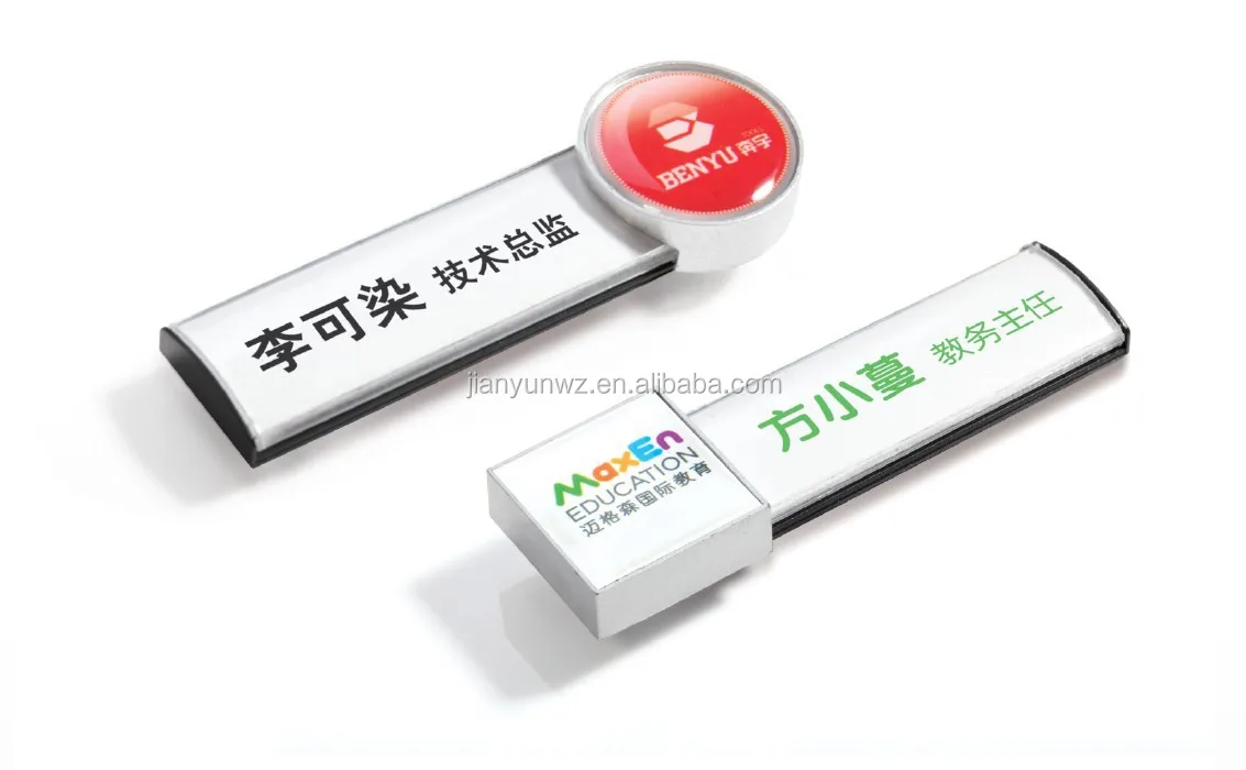 Blank Plastic Abs Name Badge With Pin Buy Abs Name Badge