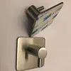 Set of 2 Circular towel hook Stainless Steel Self Adhesive Stick Hook Home Kitchen Wall Door hook
