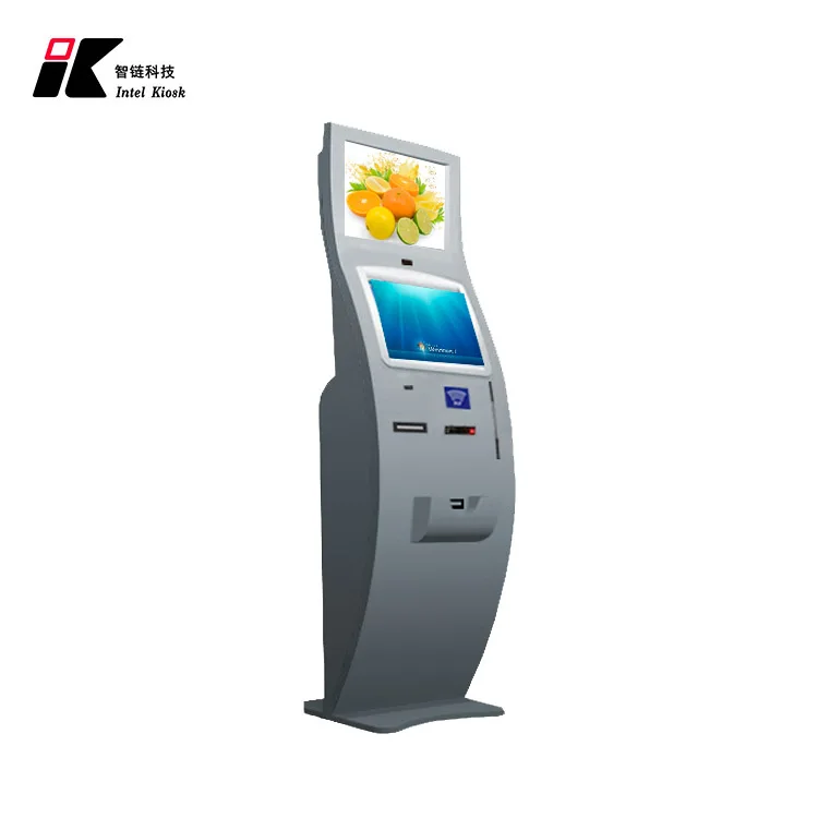 China Kiosk Manufacturer Coin Bill Kiosk / Coin Operated Ticket Machine