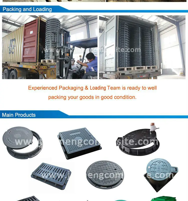 SMC Composite Telecom Manhole cover EN124 B125 1000x1000mm