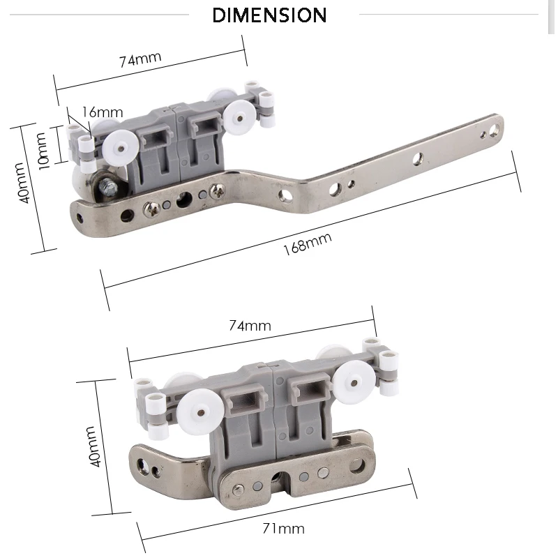 Somfy Track Master Carrier2 Pcs Smart Home Stainless Steel With Nylon Pulleys For Smooth Silent