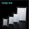 Reap Mills 90*130mm acrylic L-shape desk sign holder card display stand table menu photo frame for store home sku6301