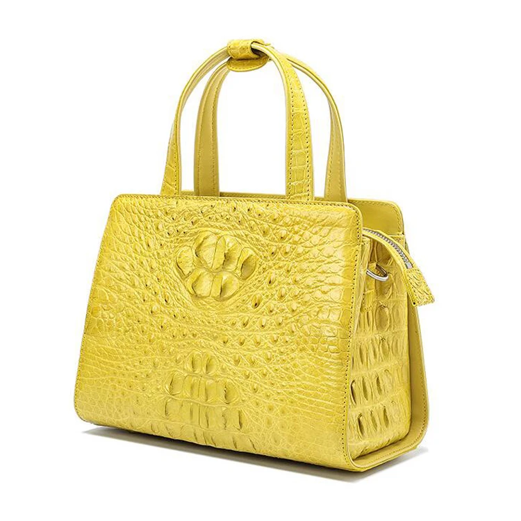 New arrival fashion design top quality exotic genuine crocodile leather handbag