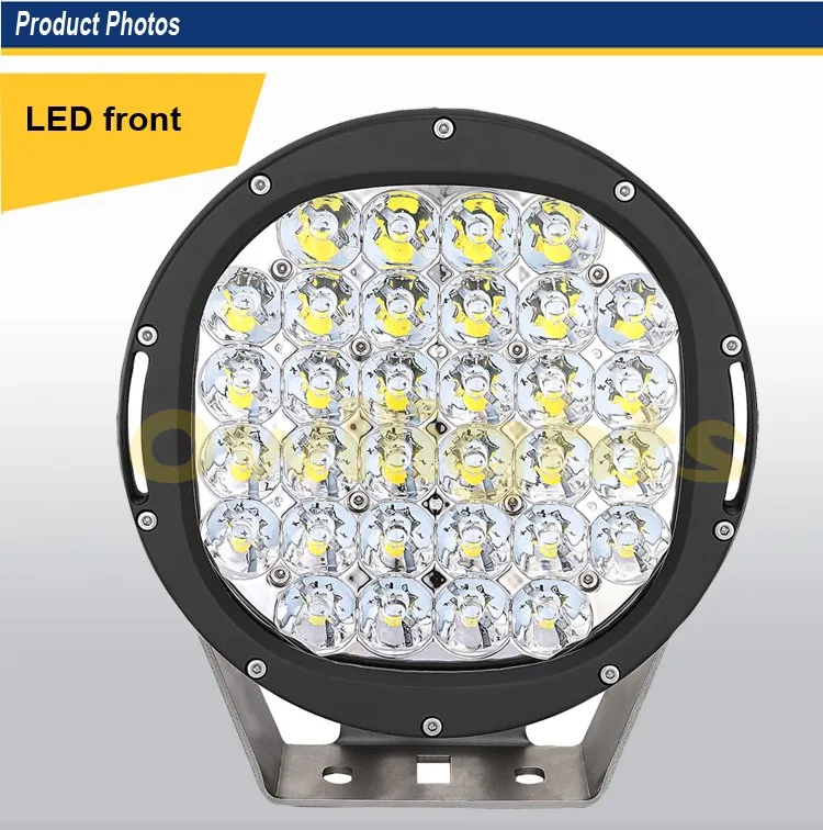 160w 9 Inch Universal Round Automobile Led Driving Work Light Waterproof Offroad Head Lamp Cars