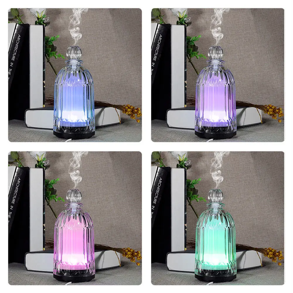 Best selling promotional items 120ml ultrasonic mist fogger glass diffuser