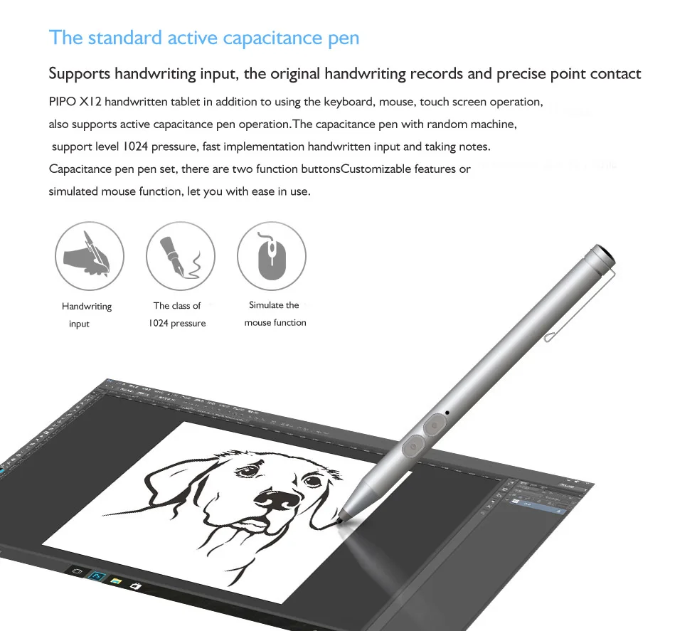 Capacitance Pen Mini Pc Pipo X12 Pro Minipc 10.8inch Windows10 Pipo X9