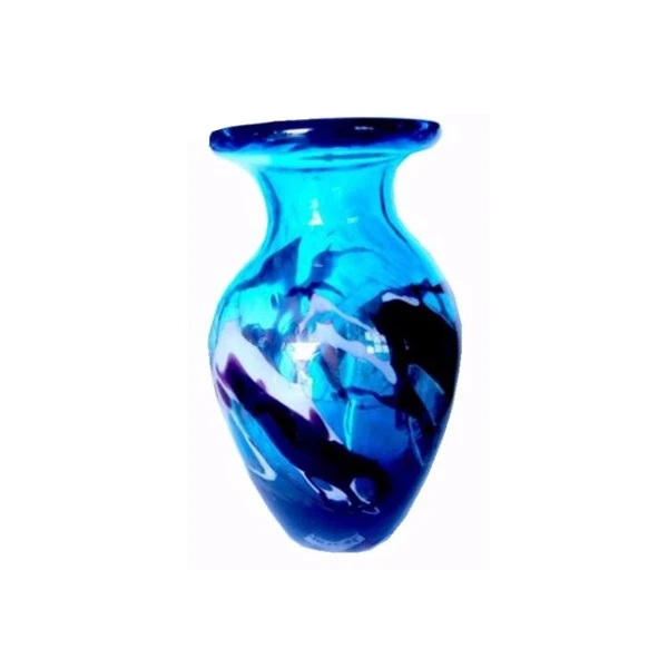Мурано античная ваза синего стекла.