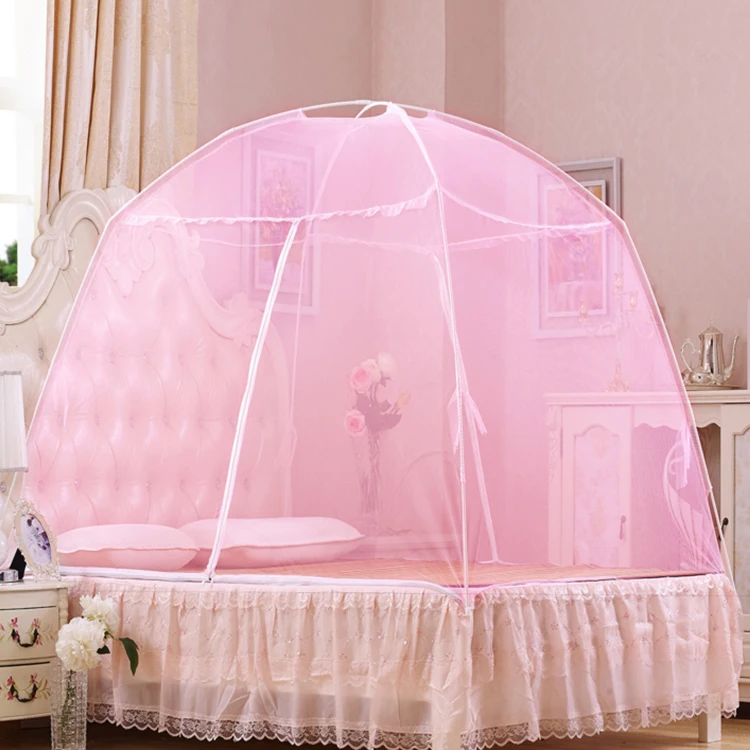 3 Open Doors Soft Spandex Tent Bed Canopy Free-standing Mosquito Net ...