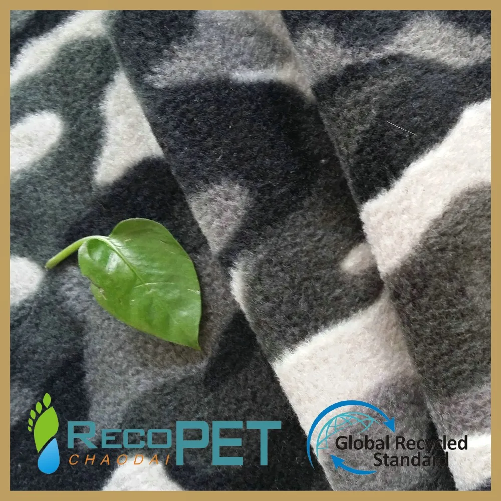China Factory Recycled Pet Polar Fleece Fabric Made From Plastic