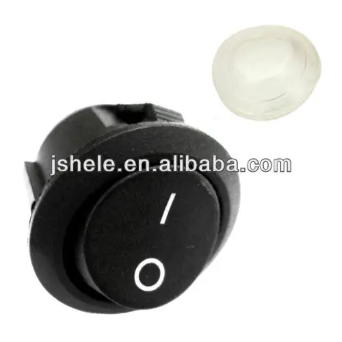 Waterproof Splash Cover Car Dashboard ON//OFF Round Rocker Switch Boat 12V
