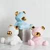 Nordic wedding return gifts diamond-shaped Animal ceramic home articles
