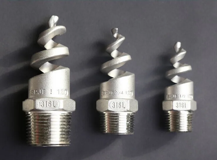 1//4/" 1//2/" Stainless Steel Spiral Cone Atomization Spray Nozzle Sprinkler HeadZS