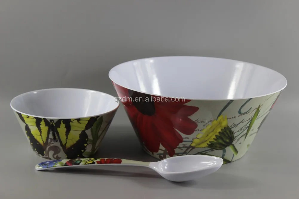 Plain White Melamine Bowl Set Of 7 Piece