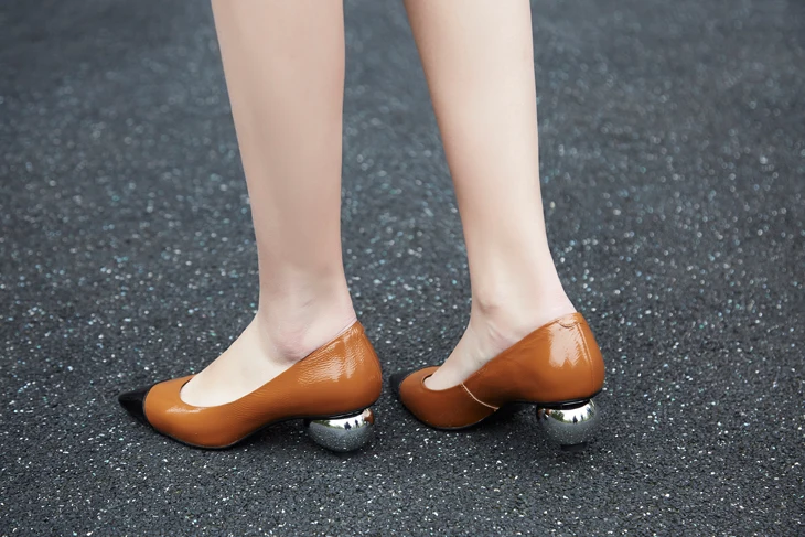 shoes with round ball heels
