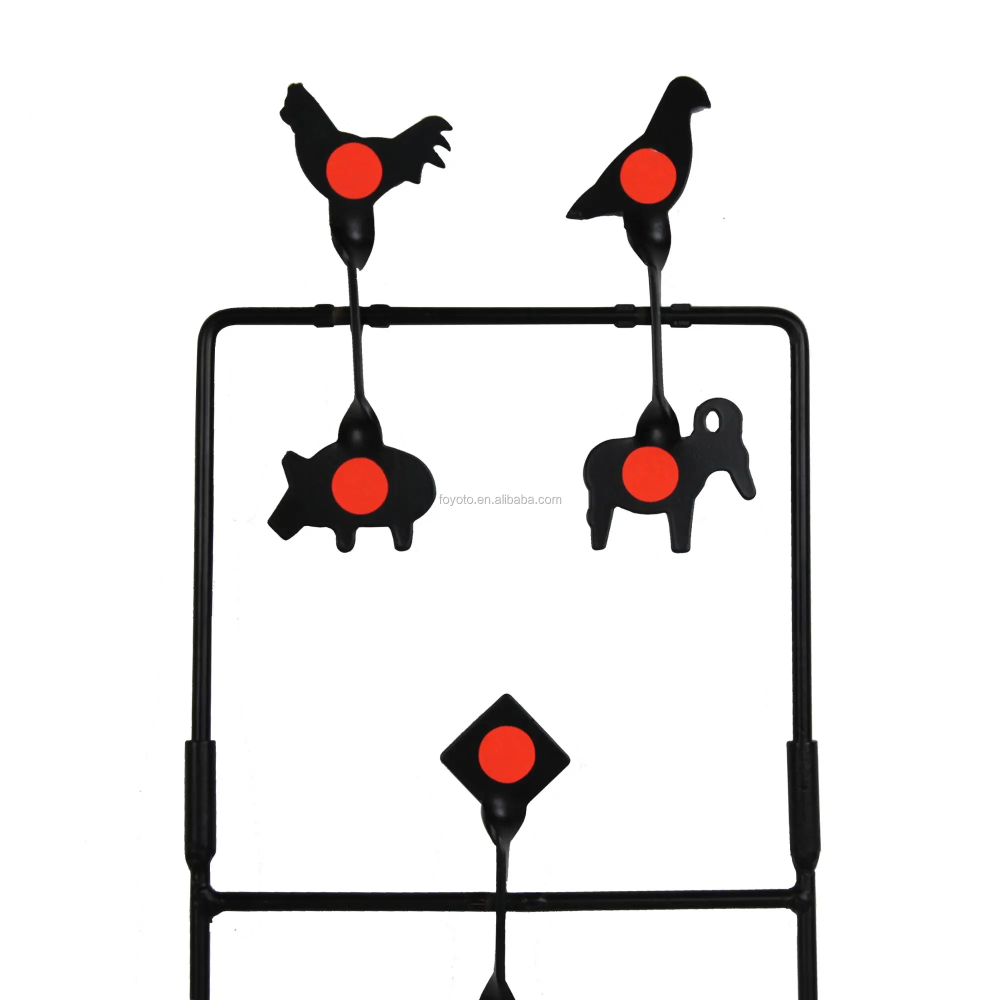 아마존 에어 건 Airsoft 에어 소프트 메탈 타겟 에어 건 라이플 권총 Plinking Resetting 스윙 스피너 슈팅