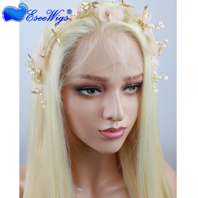 Factory vendor virgin human hair 613 blond color full lace wig top grade full lace human hair wig