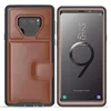 3 in 1 Leather Wallet Card Slot Heavy Duty Hybrid Armor Defender Rugged Impact Case For iPhone 6 6S 7 8 X Samsung S9 Plus Note 9