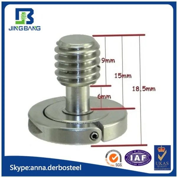 1/4 Camera Screw D Ring Slotted Screw Adapter Camera Mounting Screw