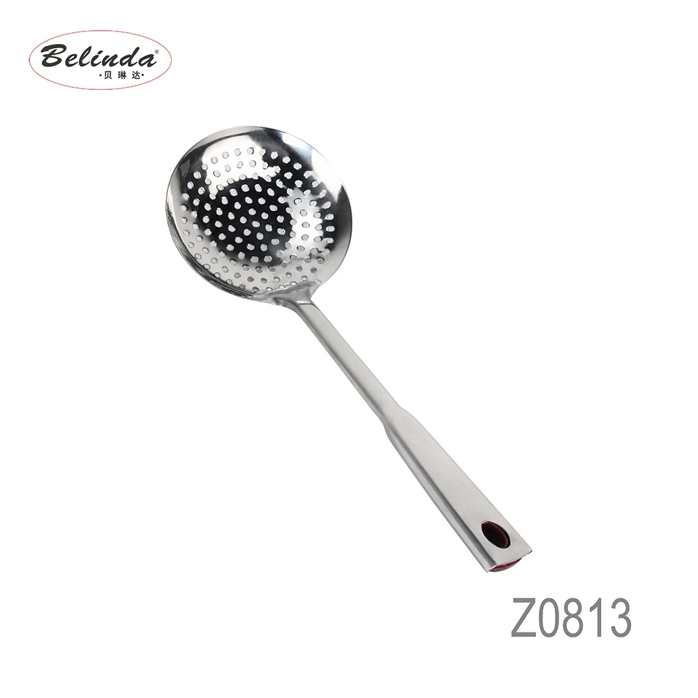 Round Shape Skimmer Ladle Kitchen Utensils Stainless Steel Strainer