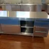 custom stainless steel kitchen wall cabinets