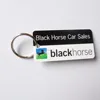 Custom plastic Keychain Cards business card with Metal Ring