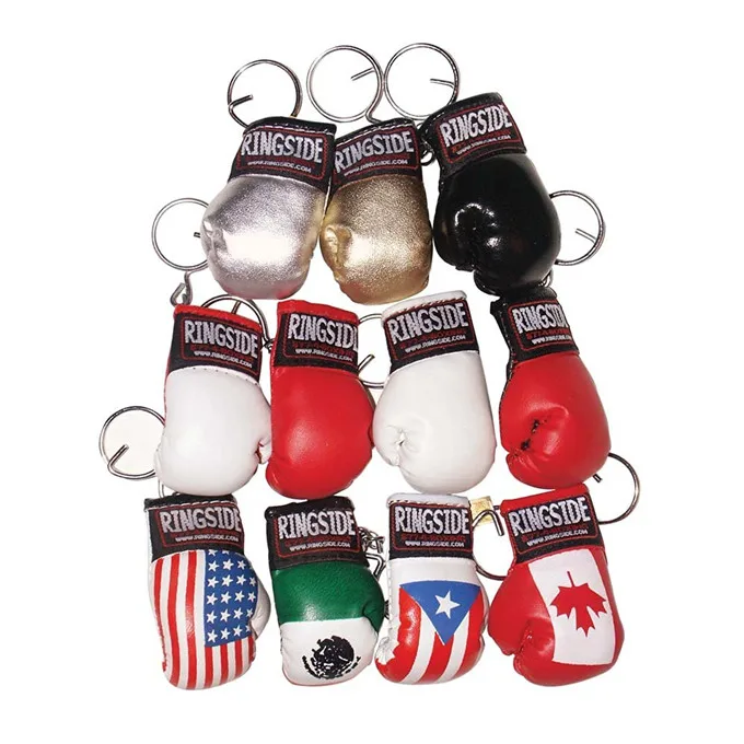 Bulk Factory Price Cheap Custom Mini Boxing Glove Souvenir Keychain