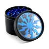 Unique Shaped Lightning 63mm manual metal portable herb grinder for weed