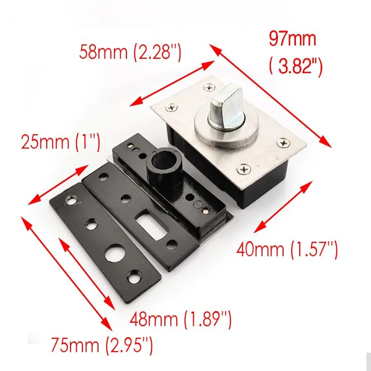 360 Degree Revolving Door Hinge 90 Degrees Positioning Hidden Floor