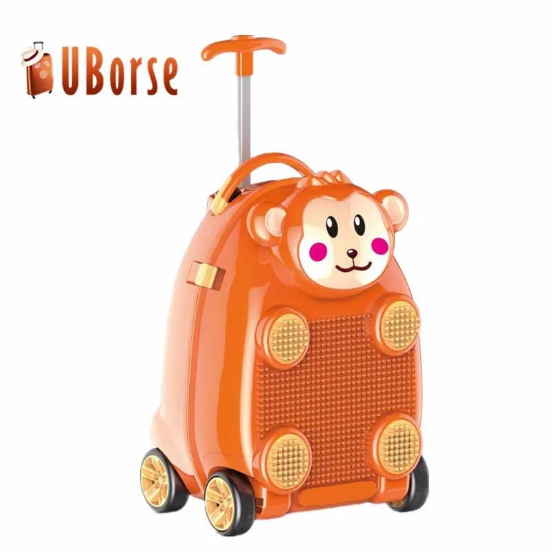 Monkey Shape Kids Luggage Bag Latest Pp Kids Animal Trolley Luggage ...