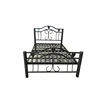Latest kids modern designs functional knock down iron metal size super single bed frame