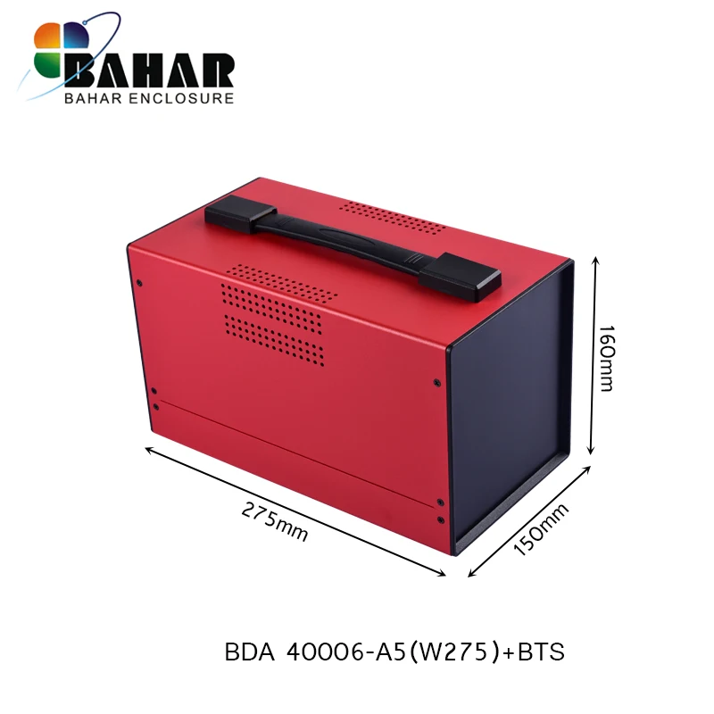 Portable iron box BDA40006-W275+BTS iron metal enclosure from factory price