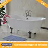 cheap double slipper free standing clawfoot cast iron bath with iron feet in China