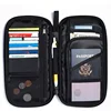 Family travel wallet RFID blocking personalized passport holder