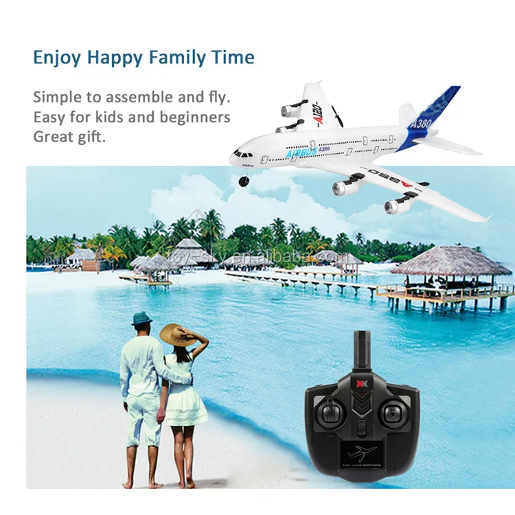 Wltoys Xk A120 Rc Airbus A380 Model Plane 3ch Epp 2.4g Airplane Rtf