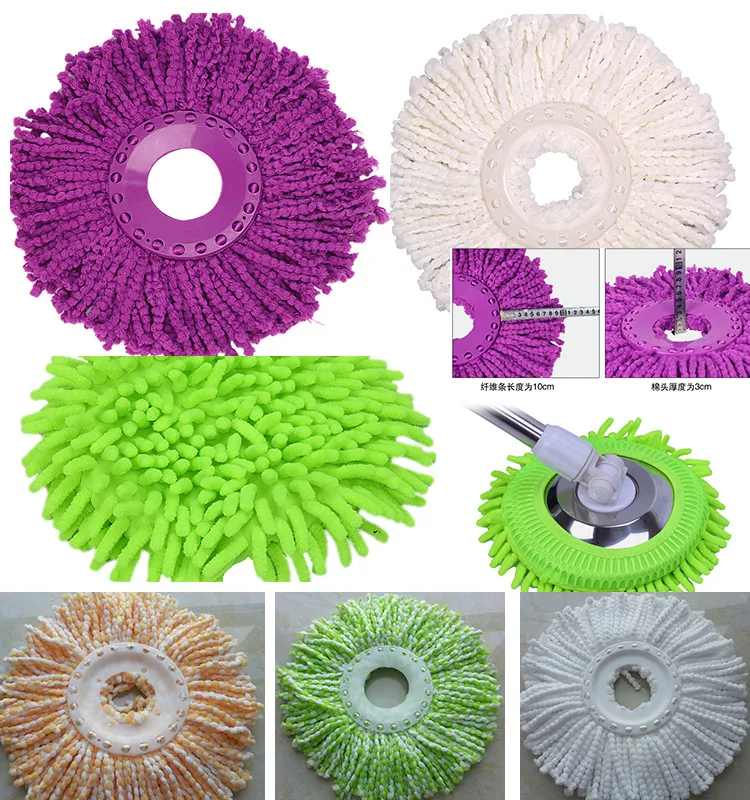 Baililai Manufacturer Durable Magic Mop Spare Parts Including Mop Heads