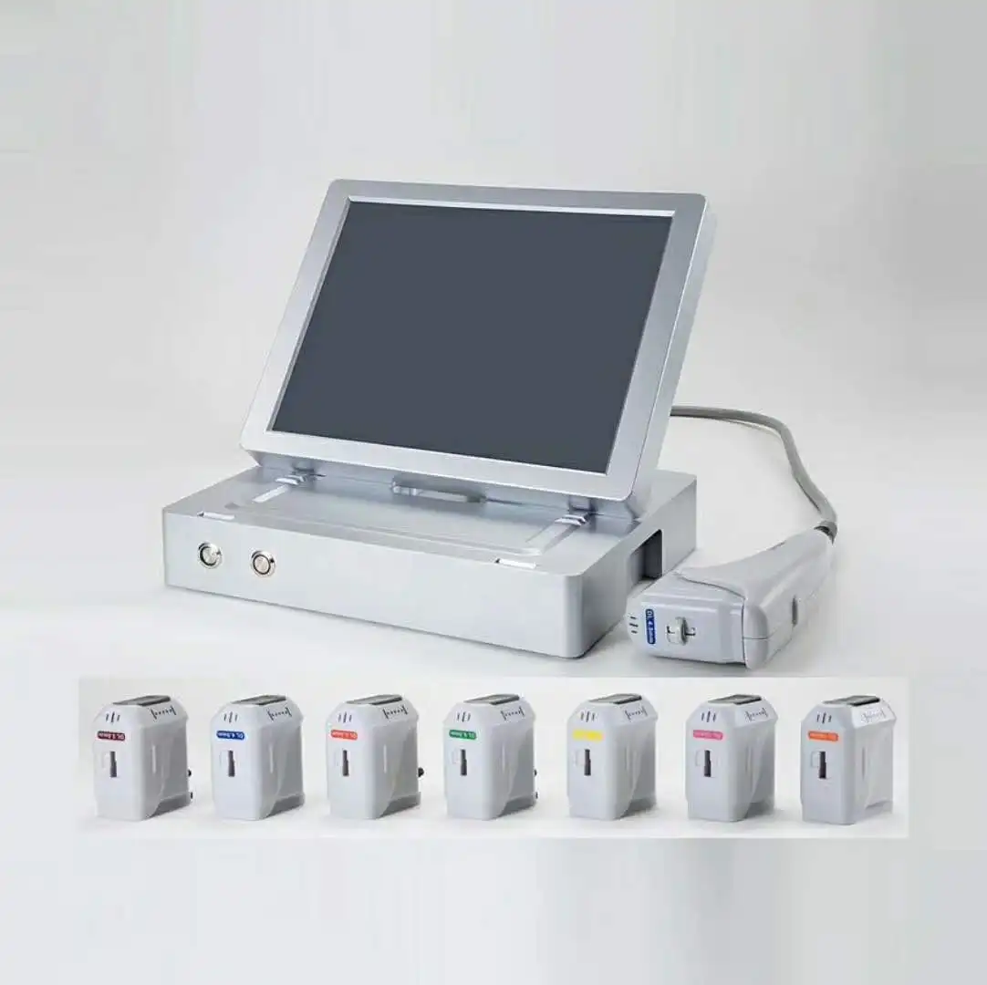 High Intensity Focused Ultrasound 11 Lines 8 Cartridges Anti Aging Facial Lift Skin Tightening 3D hifu Machine